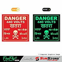 440V Danger Sign Board